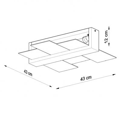 Plafon FENIKS 2 wenge (SL.0074)